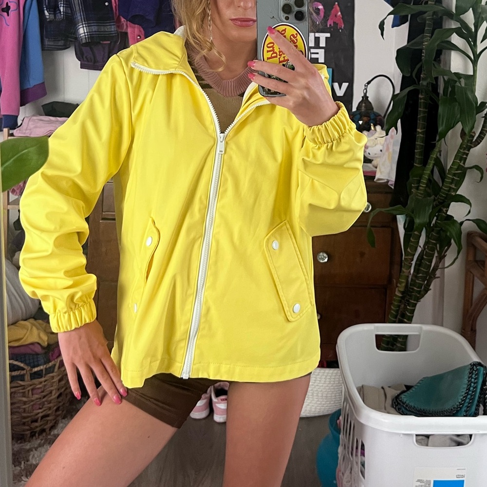 Primark Yellow Utility Jacket Lightweight Water-Resistant